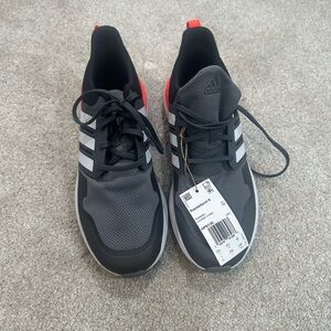 adidas Gray and Red Athletic Shoes
